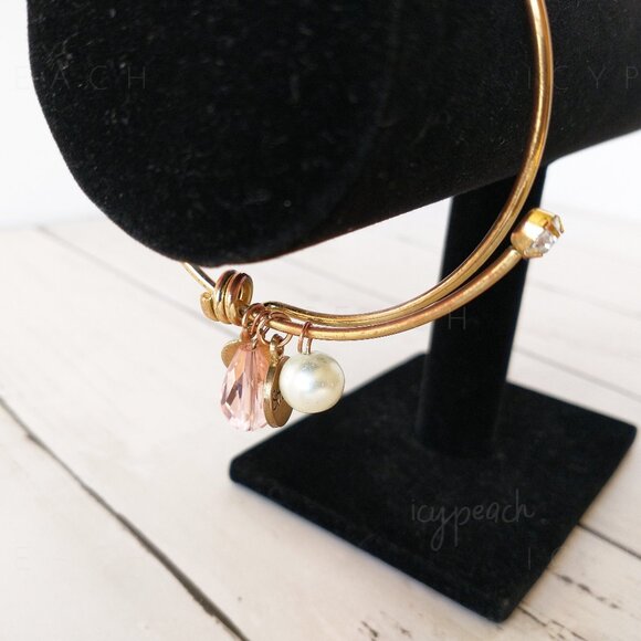 Ulta Strength Charm Bracelet Beaded Bangle Breast Cancer Awareness Jewelry - Picture 6 of 9